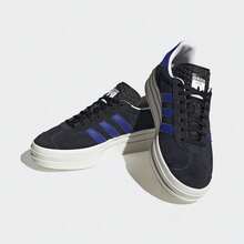 Adidas Spring/Autumn Unisex Classic Sports Shoes, Thick Sole Versatile Casual Training Sneakers HQ4408 - Black/Bright Blue - View 8