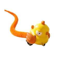 1pc Mobile Bird Shaped Cat Teasing Toy Long Furry Tail Clockwork Interactive Cat Toy Stimulate Hunting Instinct, Self-Entertainment Boredom Relief Pet Toy For Kittens & Adult Cats No Batteries Required - View 8