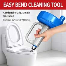 Manual Drain Auger Snake Pipe Cleaner, Flexible Spring Plumbing Clog Remover Tool For Sink, Bathtub, Toilet And Household Drain Clog Removal - A - View 4