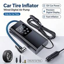 150PSI Fast Car Tire Inflator, Portable Air Compressor Tire Pump - Equipped With LED Light, Pressure Gauge And One-Touch Smart Wireless Design - Suitable For Cars, Motorcycles, Bicycles And Sports Balls, 3X Faster Inflation Speed - Wireless - View 1