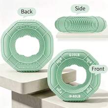 Hexagonal Silicone Hand Grip Ring, 3‑Level Resistance Hand Gripper For Hand & Wrist Extension Training, Multifunctional Finger Strength Trainer For Men, Professional Muscle Workout Fitness Equipment, Ideal Gift For Gym Home Use - Multicolor - View 5