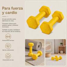 SONGMICS Strength Training Dumbbell Rack - Yellow - View 8