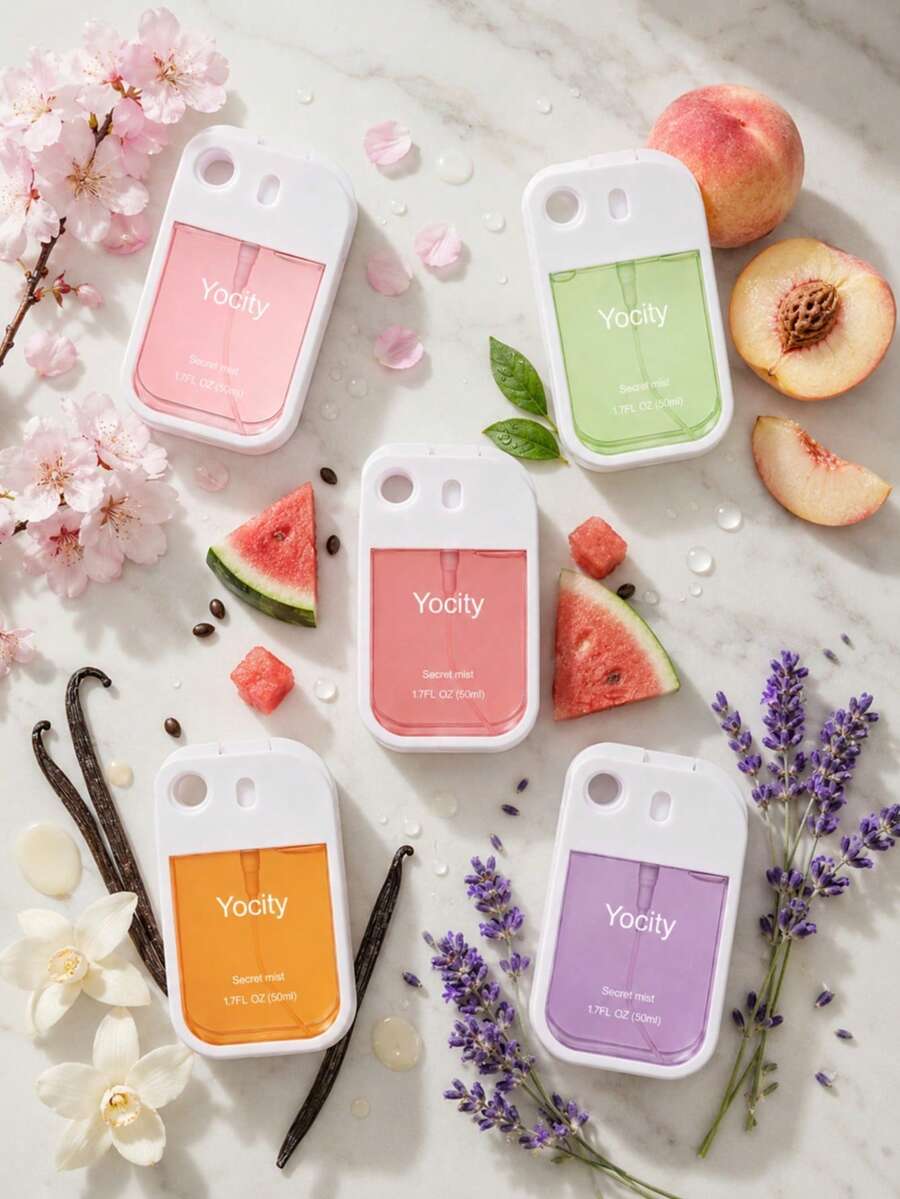 1PC 50ml Portable Travel Empty Moisturizing Hand Sanitizer Spray Bottle, Refillable Fine Mist Spray Container (Note:The Actual Value Product Is Empty Spray Bottle) - Multicolor - View 1