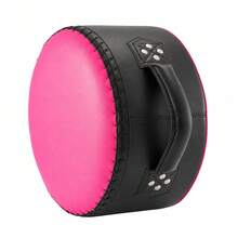 33x17.5cm Professional Boxing Pads, Double Reinforced Handles, Wear-Resistant PU Shell, Easy To Clean, Ideal For Striking Drills And Power Training - Pink - View 2