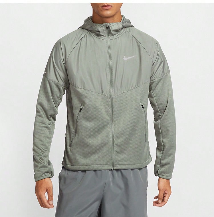 NIKE Miler Therma-FIT Men's Versatile Lightweight Comfortable Casual Sports Running Jacket FZ1112-053 - Mint Green - View 1