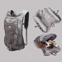Ransel Ringan Black Diamond 18L untuk Aktivitas Luar Ruangan, Lari, Mendaki Gunung, dan Hiking - Tas Off-Road - Grey - View 1