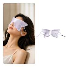 1PC Double Sided Faux Silk Satin Eye Mask Zero Pressure Butterfly Sleep Mask Light Blocking For Travel Nap - Multicolor - View 16