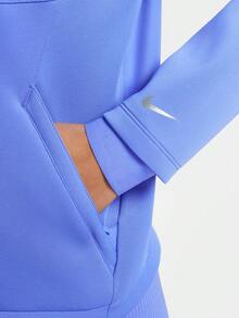 Nike Women's AS W NP FLC CROP HZ GCEL Knit Sweatshirt IQ3947-570 - Blue - View 5