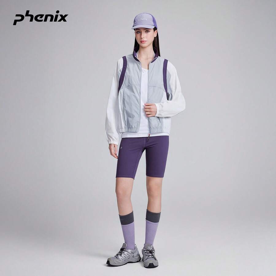 Phenix 2026SS Women's Antibacterial High Waist Tight Casual Cycling Shorts For Sports And Outdoor - Mystic Purple - View 1