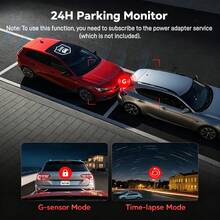 4K Dash Cam Front Rear, STARVIS 2 Sensor, Free Card Included | 5.8GHz WiFi-20MB/S Download, WDR Night Vision, Wide Angle, G-Sensor Incident Detection, 24H Parking Mode(Hardwire Kit Needed) - Dual Cam + 32GB Card - View 6
