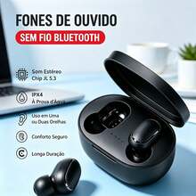Airdots Wireless Earphone For Redmi Xiao.Mi  Bluetooth 5.0 E6S - Kit 2pc - View 1