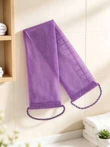 5/3/2/1pc Drawstring Bath Back Scrubber With Handle, High Elastic Nylon Body Bath Mesh, Multi-Functional Exfoliating Bath Towel, Suitable For Skin Cleansing, Massage, Sauna, Shower, Practical Bath Accessory For Smooth And Clean Skin - Multicolor - View 22