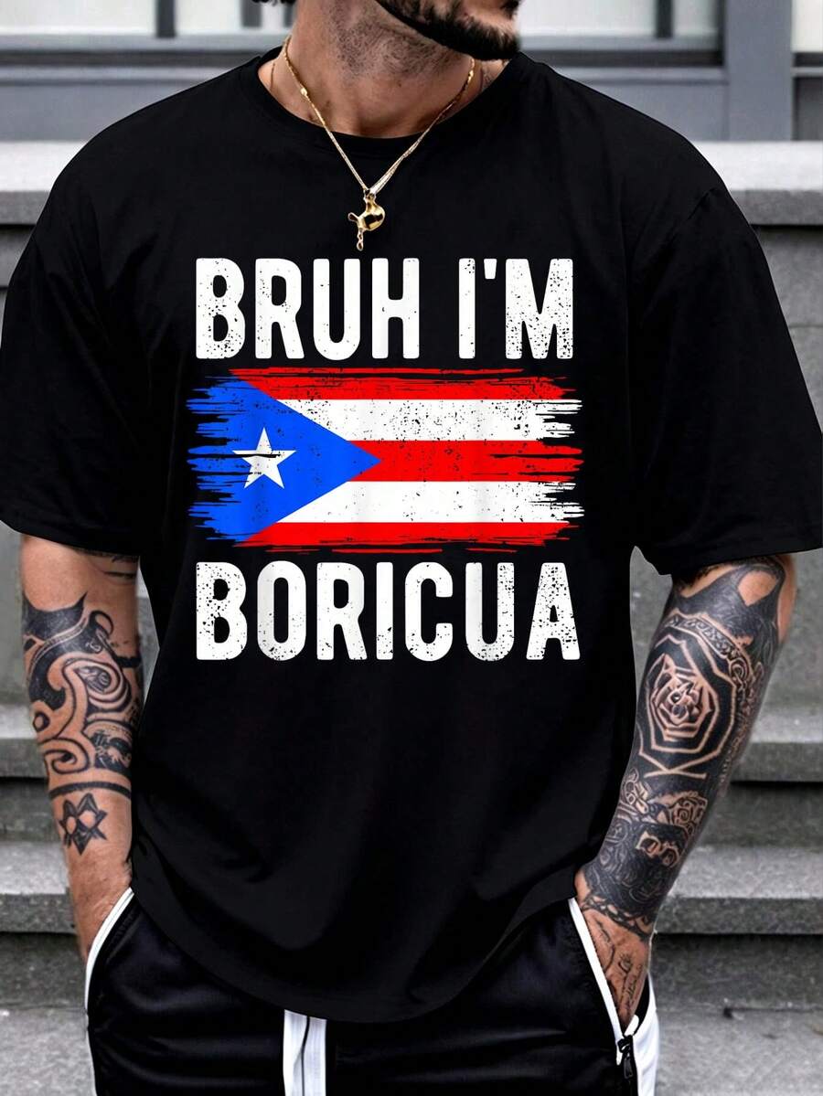 100% Cotton Chancla Survivor Puerto Rican Puerto Rico Funny Spanish Joke T-Shirt Women's Men Graphic Tee - 黑色1 - 查看 1