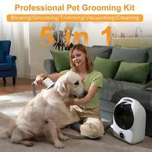 5-In-1 Pet Grooming Vacuum And Dryer For Dogs Cats - White - View 5