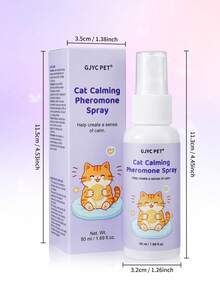 GJYC PET Pheromone Cat Calming Spray, Relieves Stress, Reduces Scratching And Marking Behavior, Suitable For Travel, Vet Visits And New Environment Calming Support - Multicolor - View 8