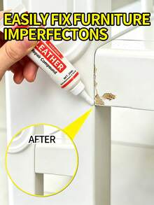White Wood Scratch Repair Paste, White Wood Filler Repair Kit, Quick-Drying, Fast-Curing Emergency Wood Repair, Slouchy Person's Essential, Long-Lasting, One-Time Fill, Strong Protection - Solid State - View 6
