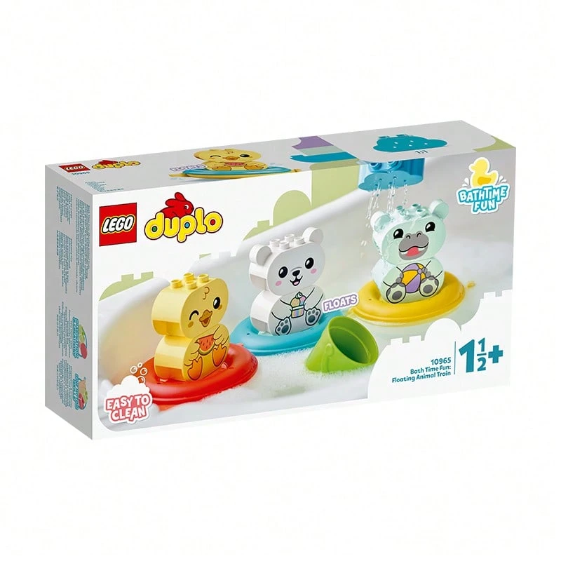 LEGO Mainan Balok Bangunan 10965 Happy Bath: Kereta Hewan Mengapung Seri Duplo Mainan Balok Bangunan Partikel Besar - MultiWarna - View 1