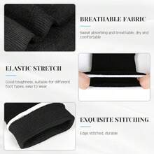 Adult Men & Women Outdoor Sports Ankle Support Protector Running Fitness Football Foot Protection Sleeve (Single Pack) - Black - View 2