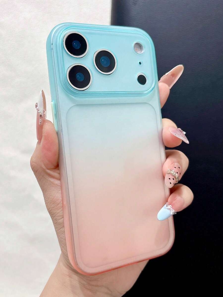 漸層星空橘超薄軟殼手機殼,適用 Apple 17 Pro Max、17 Pro 磨砂保護殼、17 散熱、16 Pro Max 裸手觸感、15 Pro 全包覆、14 PM 鈦灰色、13 - 彩色 - 查看 1