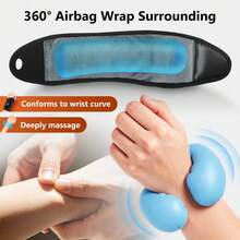 Hailicare Airbag Massage Wrist Support, 4-Level Intensity 3-Level Heat Therapy, USB Rechargeable, Home Office Wrist Care Band, Hand Massager, Christmas Holiday Gift - View 5