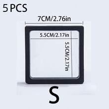 Black Square Transparent Plastic Floating Box, Medium To Large Size, Suitable For Storing Necklaces, Rings, Bracelets, Sweater Chains, Dust-Proof, Moisture-Proof, Shock-Resistant, Perfect For Daily Use And Jewelry Display - Black - View 15