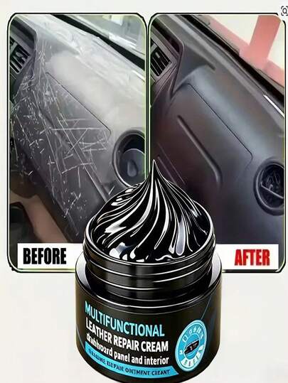 Pasta universal para reparación de automóviles, pasta para reparación de arañazos en automóviles, adecuada para el tablero interior del automóvil, la consola central, los asientos de cuero, los neumáticos, etc., previene la decoloración, pasta de mantenimiento del automóvil, previene la oxidación y el amarilleamiento de la carrocería del automóvil, pasta para colorear neumáticos