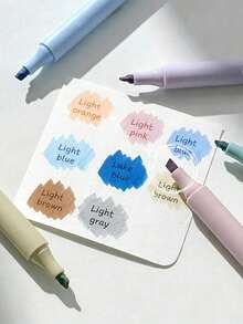 16pcs Ultra Soft Tip Fluorescent Highlighters, Smooth Writing Fluorescent Pens, Suitable For Journaling, Doodling, Note-Taking, M, First Day Of School - Multicolor - View 5