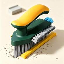 1pc 2-In-1 Gap Cleaning Brush, Multi-Function Handheld No-Dead-Angle Gap Brush, Suitable For Windows, Stoves, Doors, Washing Tubs, Floors, Grooves Home Cleaning Tool, Household Cleaning Supplies - One Size - View 2