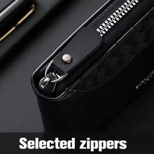 Dragon King PatternMen's PU Wallet | Black,Zipper Closure, Multiple Card Slots,Large Capacity,Stitching Design-Perfect Gift For Father,Husband,Brother - Multicolor - View 10