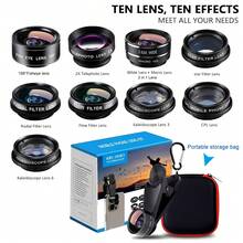 Smartphone Camera Lens, Fun Phone Lens Photography Kit - Includes Fisheye Lens, Macro Lens, Wide Angle Lens, Polarizing Lens And Star Lens, Phone Clip-On Lens Set, Fun Photography Accessories. - Mobile Phone Lens Kit - View 8