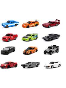 Bộ sưu tập xe mini Jada Toys Fast & Furious Nano Metalfigs, xe mô hình phim đúc kim loại phong cách ngẫu nhiên, xe đua cổ điển lấy cảm hứng từ phim, mô hình xe thể thao trang trí, đồ chơi sưu tầm cho người hâm mộ phim và đam mê xe hơi - Gói ngẫu nhiên - Xem 2
