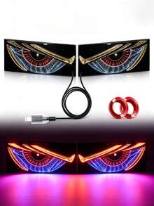 1pc USB RGB Car Interior LED Strip, Multicolor Ambient Light Kit With Wireless Control, Decorative Car Lighting With Light Modes And Sound Sync, Universal Accessory For Vehicle Customization, Ideal For Travel, Parties, And Daily Use - A - View 12