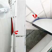 4Pcs Car Anti-Scratch Strip Automobile Body Bumper Anti-Collision Protection Strips Door Rearview Mirror Decoration Parts - Multicolor - View 2