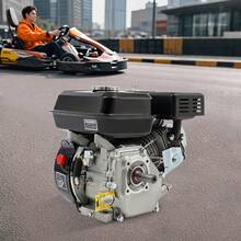 7.5hp Gasoline Engine 4 Stroke Horizontal Shaft 20mm Heavy Duty Aluminum Iron For Generator Oil Alert Air Cooled - Default - View 1
