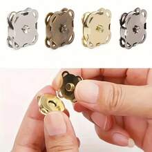 10/20Pairs Hand-Sewn Magnetic Snap Buttons, DIY Fashion & Crafts, Suitable For Clothing, Bags, Multi-Functional Buttons - Multicolor - View 8