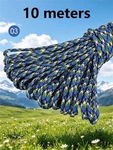 10M/50M/100M Nylon Paracord, 4mm 7-Strand - Non-Elastic Woven Rope, Suitable For Outdoor Training, Camping And DIY Activities - Multicolor - View 98