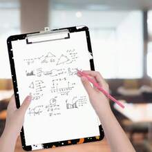 2Dflat 1pc Cute A4 Acrylic Writing Board With Metal Clip, Suitable For Photography, Bulletin Board, Office, Etc. - Lightweight And Durable Clipboard For To-Do Lists, Photos, Schedules, Certificates - Multicolor - View 3