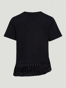 Adidas Originals Kaos Olahraga Lengan Pendek Wanita ORIGINALS PLEAT LF2343 - Hitam - View 2