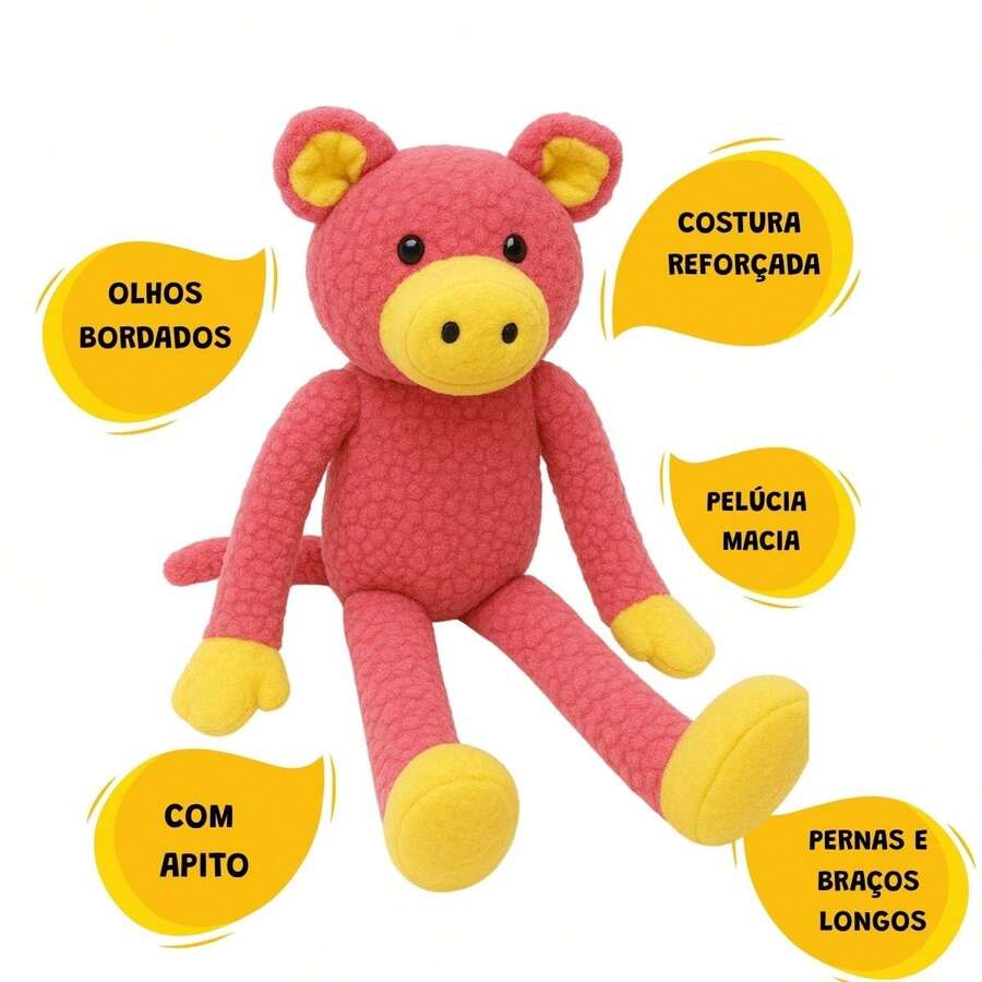 Pet Plush Toys - Rosa Pálido - Ver 1