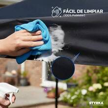 Carpa Toldo Plegable 3x3   -Impermeable Y Reforzado - Negro-1 - Ver 6