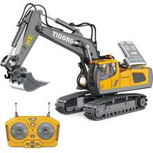 Remote Control Excavator Toy With Lights And Sound Effects, Suitable For Construction Use, 15/11/9/6 Channel Remote Control Engineering Vehicle, Suitable For Children And Adults, Children's Gift, Birthday Gift, Christmas Gift - Multicolor - View 17
