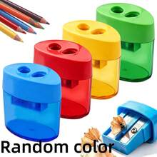1pc Random Color Large Capacity Handheld Pencil Sharpener With Lid, Colorful Anti-Leak Debris Pencil Sharpener, Portable Pencil Sharpener Machine For Adult Office And Home Use, Mixed Color Pack, Anti-Breakage Lead, Back To School Stationery Set, Easy Grip For Small Hands - Color Style Randomized - View 4