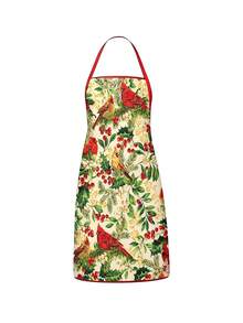4 Pcs Christmas Cartoon Character Print Apron Set, Penguin Santa Snowman Elf Pattern Kitchen Cooking Baking Aprons For Holiday Party Home Decoration - Multicolor - View 4