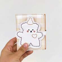 Nuevas Carteras Bonitas de Oso para Mujer, Pequeñas con Cierre, Porta Tarjetas de Crédito para Niñas, Monedero de Cuero PU, Cartera Corta para Mujer, Novedad 2024 3KSP - estilo B - Ver 12