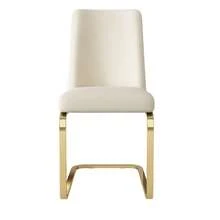 Velvet Dining Chair Set Of 6, Beige - 米色 - 查看 9