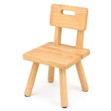 Simple Solid Wood Low Stool With Backrest, Living Room Foot Rest, Hallway Shoe Changing Seat - Yellow - View 9
