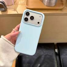 Compatible With IPhone 17E 17 Pro Max 16 15 14 13 12 Mini 11, Shockproof Liquid Silicone Protective Phone Case With Soft Scratch Resistant Ultra-Fine Fiber Lining, For Iphone 8 Plus 7 6s Soft Cover - New Sky Blue - View 8