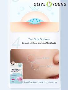Olive Young 1 包 Care Plus 痘痘貼 102 片，2 包裝 - 102patches*2 - 查看 5
