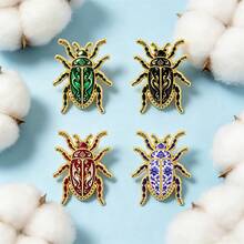 Vintage Beetle Lapel Enamel Pins And Brooches Badge Pins For Backpacks Bags Backpack Cool Decoration Friend For Gifts - Multicolor - View 6