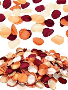 1000/500/200/100 peças Pétalas de Rosa de Seda Artificial, Decoração de Casamento de Outono Laranja Queimado, Pétalas de Rosa de Seda para Decoração de Corredor, Centro de Mesa, Festa de Noiva, Aniversário, Decoração de Halloween, Decoração de Casa de Outono/Ação de Graças e Decoração de Quarto - pétala - Visão 1